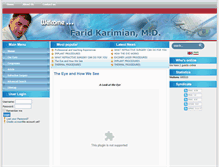 Tablet Screenshot of dr-karimian.com